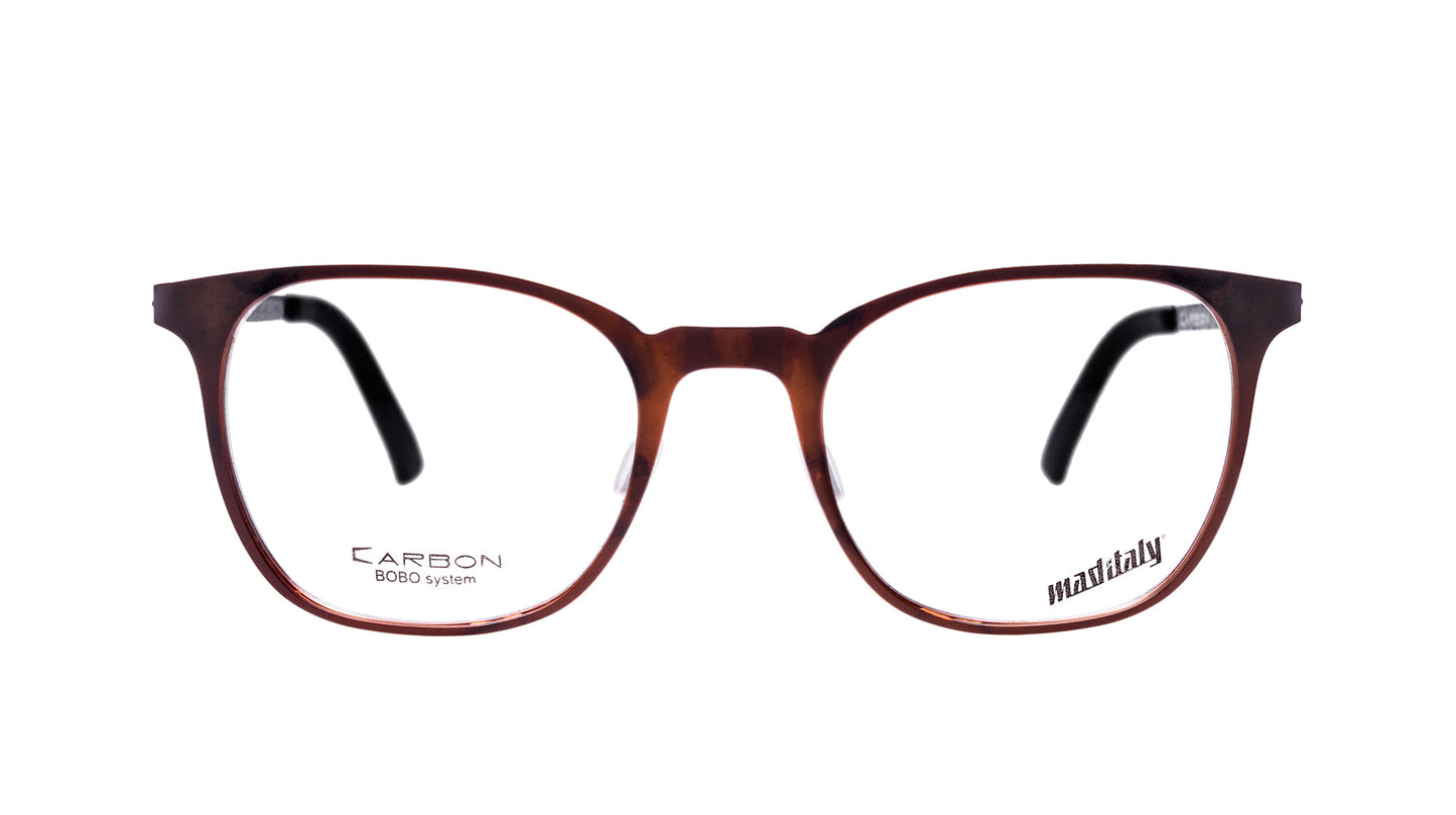 Unisex eyeglasses Bucatini A02 Mad in Italy front