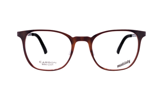 Unisex eyeglasses Bucatini A02 Mad in Italy front